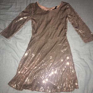 Pink sparkle sequin dress